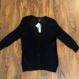 Elliott Lauren Crochet Black Cardigan - Never Worn